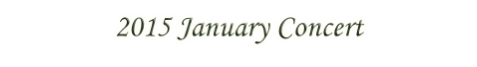 2015 January Concert